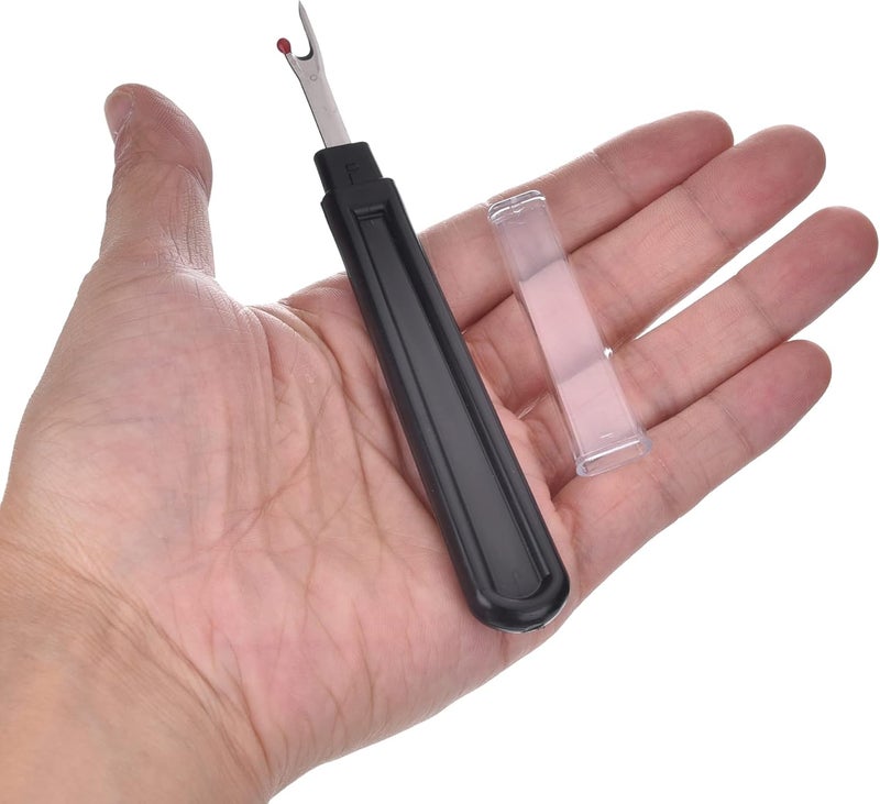 ESHATO 12 Pieces Sewing Seam Rippers,Stitch Thread Unpicker and Cutter for Crafting (Black) - Image 3